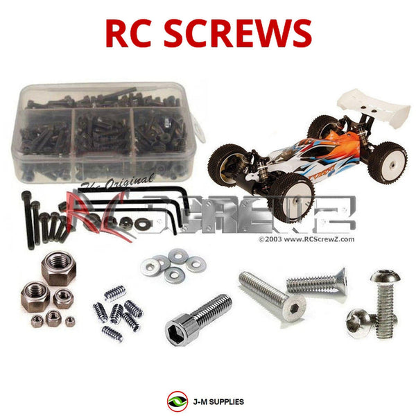 Representative image of an RCScrewZ stainless steel screw kit for Serpent 811 BE 2.0 Buggy; exact kit contents vary by RC model.