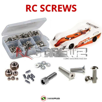 Representative image of an RCScrewZ stainless steel screw kit for Serpent Viper 977 1/8 Onroad (903012); exact kit contents vary by RC model.
