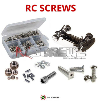 Representative image of an RCScrewZ stainless steel screw kit for Serpent S411 Sport/RR Onroad; exact kit contents vary by RC model.