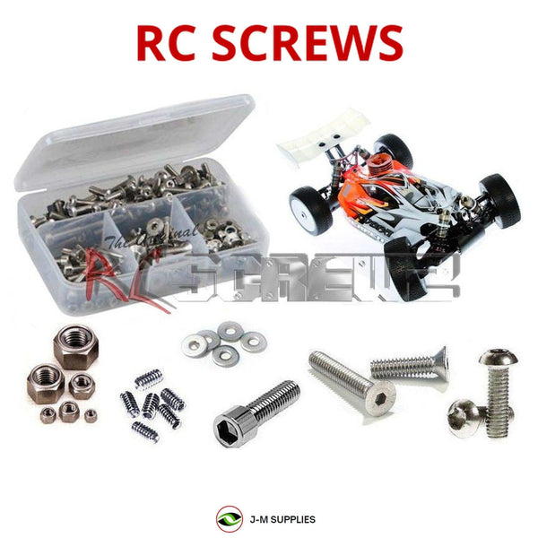Representative image of an RCScrewZ stainless steel screw kit for Serpent Cobra-B TE 1/8th; exact kit contents vary by RC model.