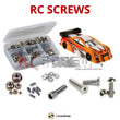Representative image of an RCScrewZ stainless steel screw kit for Serpent 747e 1/10th Onroad; exact kit contents vary by RC model.