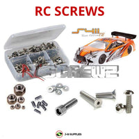 Representative image of an RCScrewZ stainless steel screw kit for Serpent S411 Team Edition 1/10 Electric Touring Car (400012); exact kit contents vary by RC model.