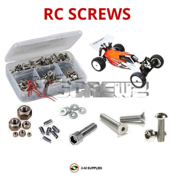 Representative image of an RCScrewZ stainless steel screw kit for Serpent SRX2 MM 2wd; exact kit contents vary by RC model.