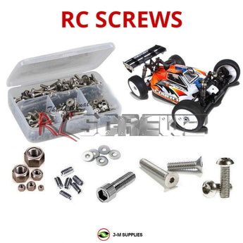 Representative image of an RCScrewZ stainless steel screw kit for Serpent Cobra SRX8; exact kit contents vary by RC model.