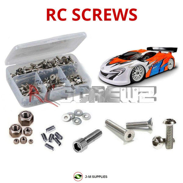 Representative image of an RCScrewZ stainless steel screw kit for Serpent SRX8 GT 1/8th #600057; exact kit contents vary by RC model.