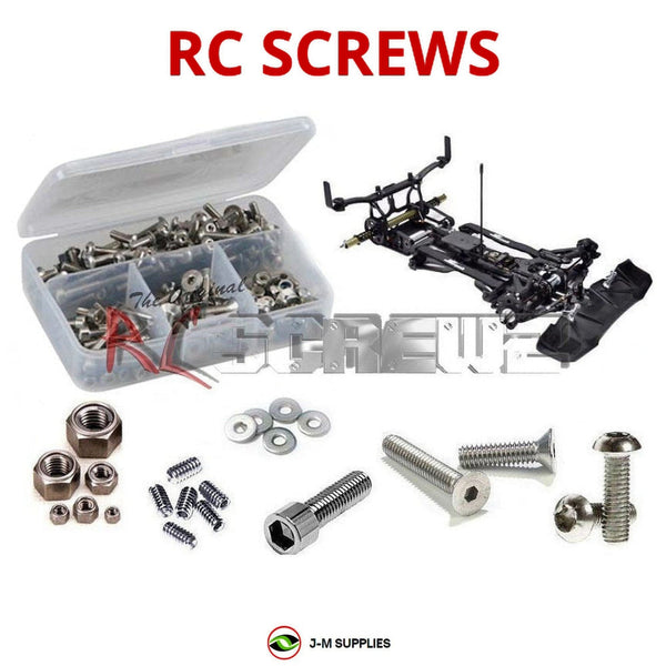 Representative image of an RCScrewZ stainless steel screw kit for Serpent Taipan 988e Pan Car 1/8 EP (SER905001); exact kit contents vary by RC model.