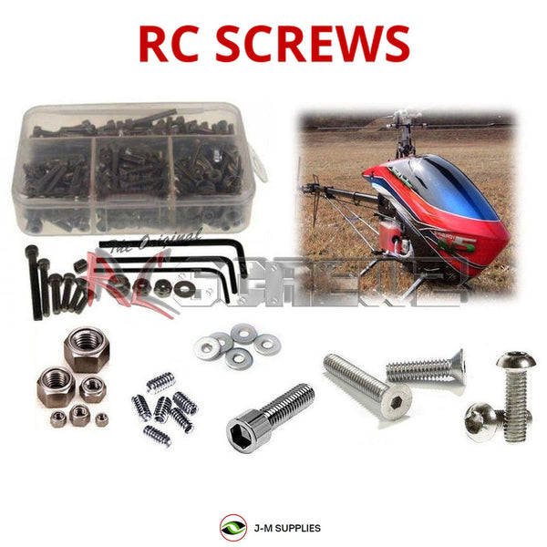 Representative image of an RCScrewZ stainless steel screw kit for Synergy N5; exact kit contents vary by RC model.