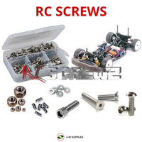 Representative image of an RCScrewZ stainless steel screw kit for Tamiya TA04-R Tuned 1/10 Electric 4WD Car (49297); exact kit contents vary by RC model.