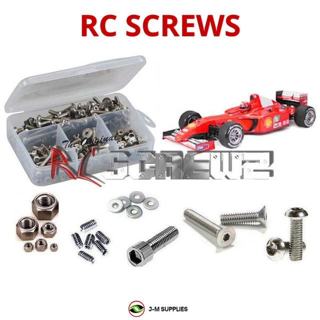 RCScrewZ Stainless Steel Screw Kit tam010 for Tamiya Ferrari F2001 1/10 Electric 4WD F201 Formula RC Car (#58288) | SET