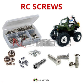 J-M SUPPLIES RC Parts Store - RCScrewZ Stainless Steel Screw Kit tam022 for Tamiya Wild Willy M38 1/10 Electric 2WD Vintage Stunt Jeep Truck (#58035) | SET