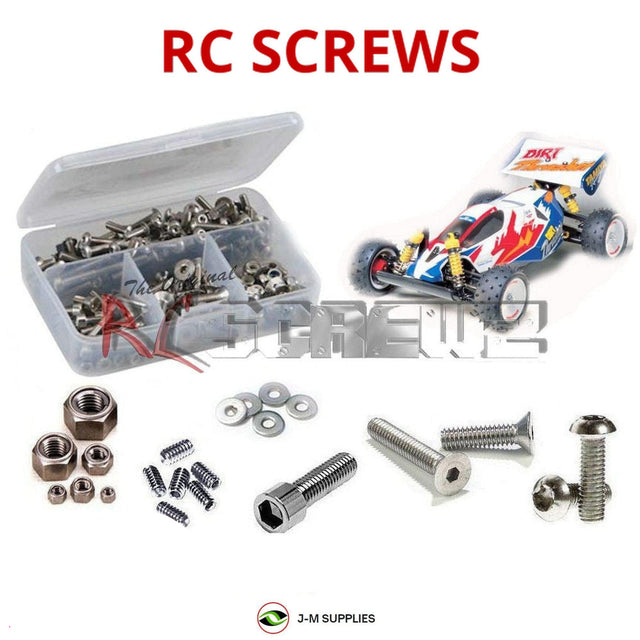 RCScrewZ Stainless Steel Screw Kit tam031 for Tamiya Dirt Thrasher 1/10 Electric 4WD Off-Road Buggy DF-01 Chassis (#58160) | SET