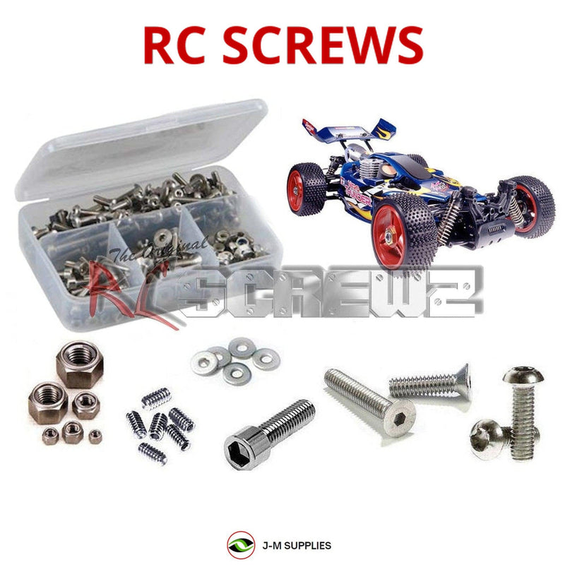 J-M SUPPLIES - RCScrewZ Stainless Steel Screw Kit tam044 for Tamiya Nitro Blaster/Force/Thunder RC Car | RCX - 