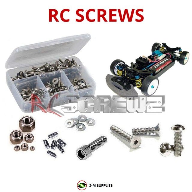 RCScrewZ Stainless Steel Screw Kit tam048 for Tamiya TB-02 Series 1/10 Electric 4WD On-Road Touring Cars (Multi-OEM Compatible) | SET