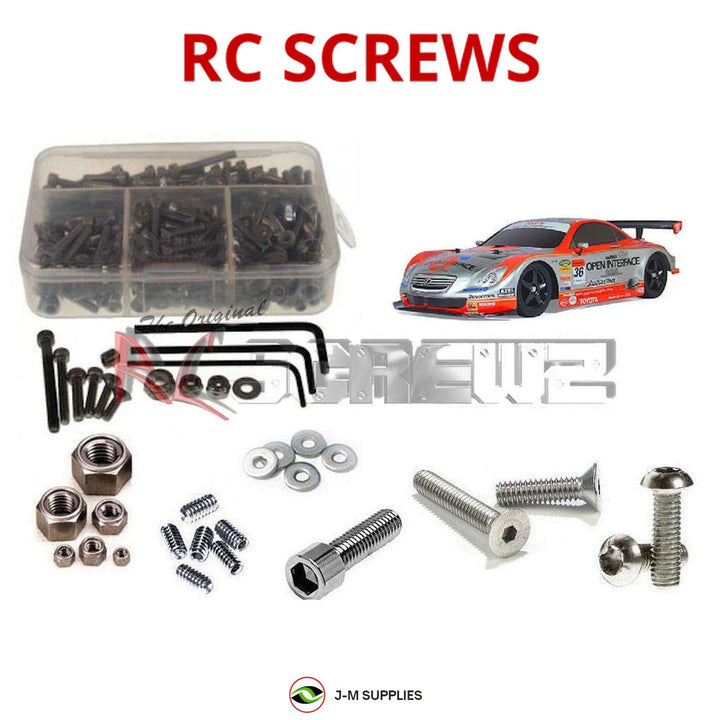 Representative image of an RCScrewZ stainless steel screw kit for Tamiya TA05 M-Four 1/12 Electric 4WD M-Chassis (84255); exact kit contents vary by RC model.