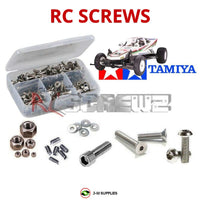 Representative image of an RCScrewZ stainless steel screw kit for Tamiya Grasshopper 1/10 Electric 2WD Buggy (58043); exact kit contents vary by RC model.