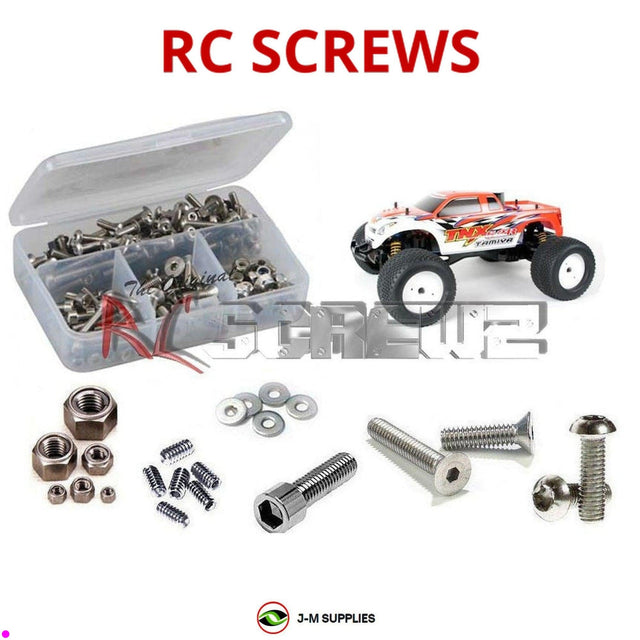 RCScrewZ Stainless Steel Screw Kit tam073 for Tamiya TNX 5.2R 1/8 Nitro 4WD Monster Truck (#43530) | SET