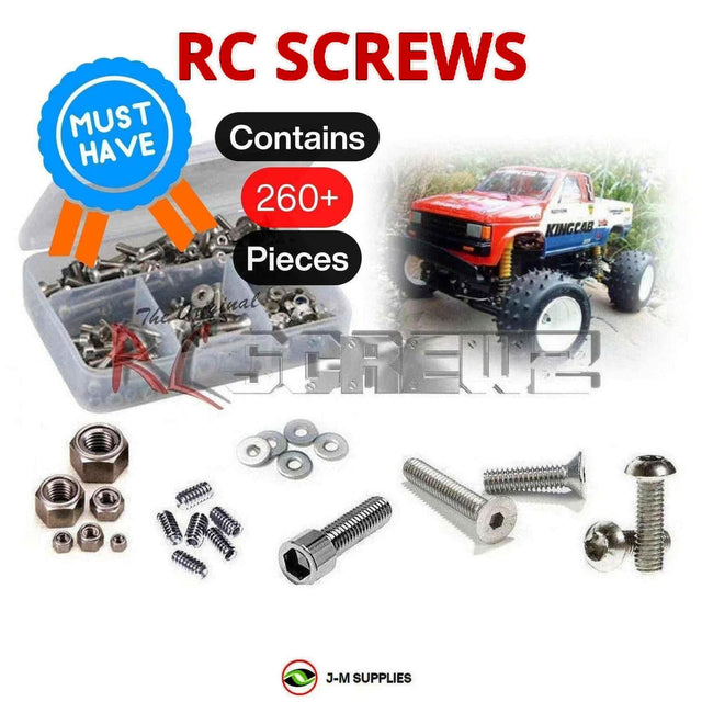 RCScrewZ Stainless Steel Screw Kit tam083 for Tamiya Nissan King Cab 1/10 Electric 2WD Off-Road Pickup Truck (#58081) | SET