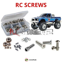 Representative image of an RCScrewZ stainless steel screw kit for Tamiya Hilux High-Lift 1/10 Electric 4WD Truck (58397); exact kit contents vary by RC model.