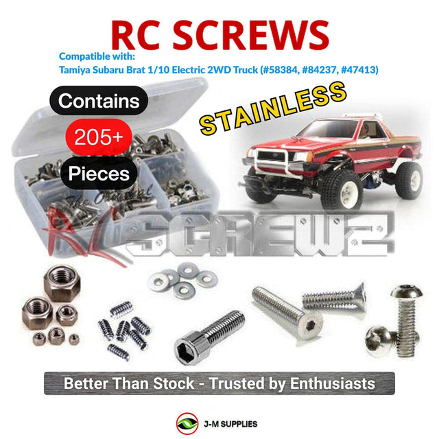 RCScrewZ Stainless Steel Screw Kit tam090 for Tamiya Subaru Brat 1/10 Electric 2WD Off-Road Pickup Truck Re-Release (#58384, #84237, #47413) | SET