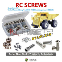 Representative image of an RCScrewZ stainless steel screw kit for Tamiya Mammoth Dump Truck 1/20 Electric 4WD Dump Truck (58268); exact kit contents vary by RC model.