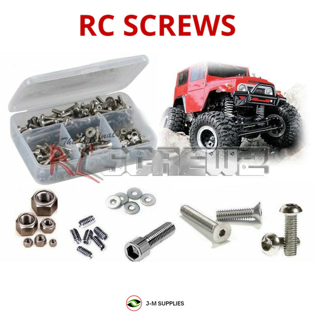 RCScrewZ Stainless Steel Screw Kit tam096 for Tamiya Toyota Land Cruiser 40 1/10 Electric 4WD Rock Crawler CC-01 Chassis (#58445) | SET