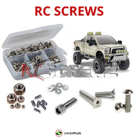 Representative image of an RCScrewZ stainless steel screw kit for Tamiya Toyota Tundra High-Lift 1/10 4WD Truck (58415); exact kit contents vary by RC model.