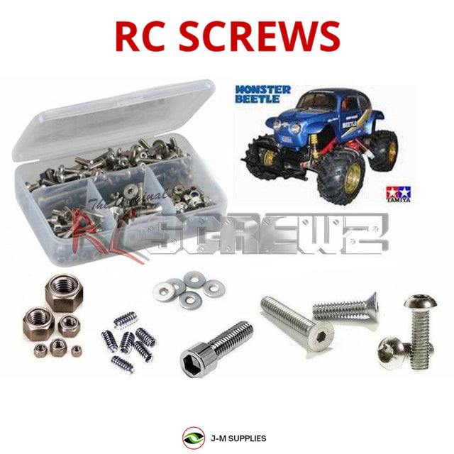 RCScrewZ Stainless Steel Screw Kit tam131 for Tamiya Monster Beetle 1/10 Electric 2WD Off-Road Monster Truck (#58060) | SET