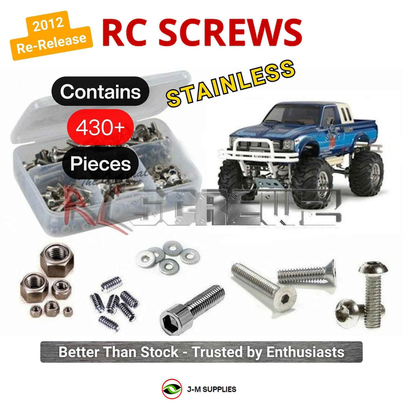 Representative image of an RCScrewZ stainless steel screw kit for Tamiya Bruiser 4x4 1/10 Electric Pickup Truck (58519); exact kit contents vary by RC model.