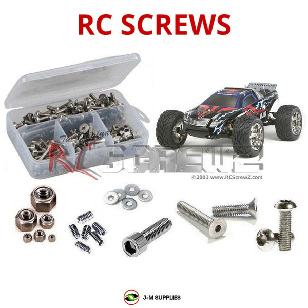 Representative image of an RCScrewZ stainless steel screw kit for Tamiya Vajra DB01 1/10 Electric 4WD Buggy (58497); exact kit contents vary by RC model.