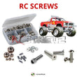 Representative image of an RCScrewZ stainless steel screw kit for Tamiya Hilux Mountain Rider 1/10 Electric 4WD Truck (84386); exact kit contents vary by RC model.