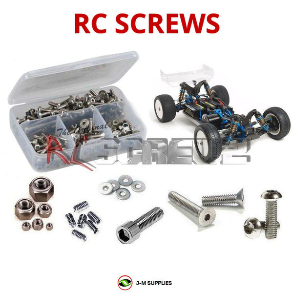 Representative image of an RCScrewZ stainless steel screw kit for Tamiya TRF503 1/10 Electric 4WD Off-Road Buggy (42275); exact kit contents vary by RC model.