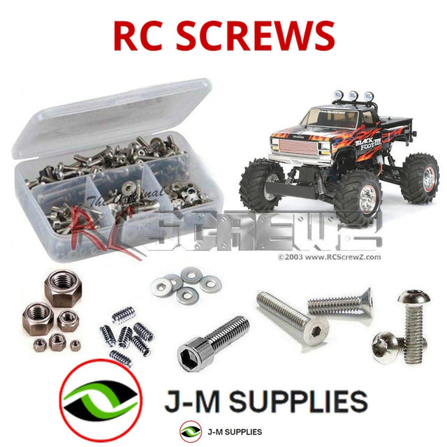 RCScrewZ Stainless Steel Screw Kit tam168 for Tamiya Blackfoot III 1/10 Electric 2WD Monster Truck WT-01 Chassis (#58498) | SET