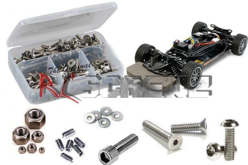 RCScrewZ Stainless Steel Screw Kit tam169 for Tamiya TT-02 1/10 Electric 4WD On-Road Touring Car RTR (#57984) | SET