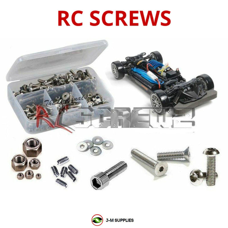 J-M SUPPLIES - RCScrewZ Stainless Steel Screw Kit tam179 for Tamiya TT-02D 1/10th #58584 RC Car | SET - 