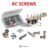 Representative image of an RCScrewZ stainless steel screw kit for Tamiya Flatbed 1/14 Truck Trailer (56306); exact kit contents vary by RC model.