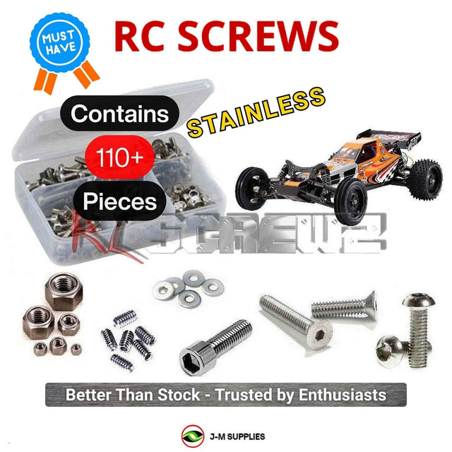 RCScrewZ Stainless Steel Screw Kit tam205 for Tamiya Racing Fighter DT-03 1/10 Electric 2WD Off-Road Buggy (#58628) | SET