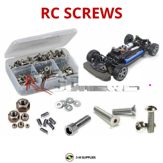 J-M SUPPLIES - RCScrewZ Stainless Steel Screw Kit tam211 for Tamiya TT-02 Type S 1/10 Touring (#58600) | PRO - tam211