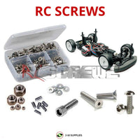 Representative image of an RCScrewZ stainless steel screw kit for Tamiya F103GT 1/10 Electric On-Road GT Car (58367); exact kit contents vary by RC model.