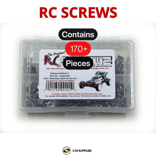 RCScrewZ Stainless Steel Screw Kit tam221 for Tamiya Hotshot II 1/10 Electric 4WD Off-Road Racing Buggy (#58062) | SET