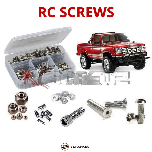 Representative image of an RCScrewZ stainless steel screw kit for Tamiya Landfreeder CC-01 1/10 Electric 4WD Truck (58579); exact kit contents vary by RC model.