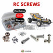 Representative image of an RCScrewZ stainless steel screw kit for Tamiya The Hornet 2004 1/10 Electric 2WD Buggy (58336); exact kit contents vary by RC model.