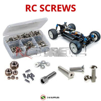 Representative image of an RCScrewZ stainless steel screw kit for Tamiya TT-02BR 1/10 Electric 4WD Buggy Chassis (58717); exact kit contents vary by RC model.