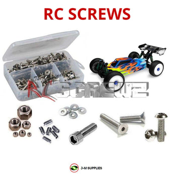 Representative image of an RCScrewZ stainless steel screw kit for Tekno EB48.2 1/8 Electric 4WD Buggy (TKR5002); exact kit contents vary by RC model.