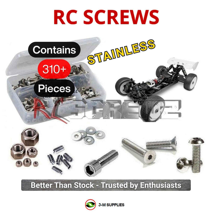Representative image of an RCScrewZ stainless steel screw kit for Tekno EB48SL 1/8 Electric 4WD Buggy (TKR5004); exact kit contents vary by RC model.