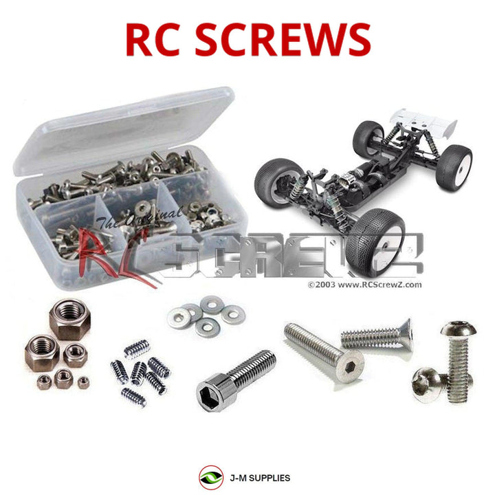 Representative image of an RCScrewZ stainless steel screw kit for Tekno NB48.3 1/8 Nitro 4WD Buggy (TKR5304); exact kit contents vary by RC model.