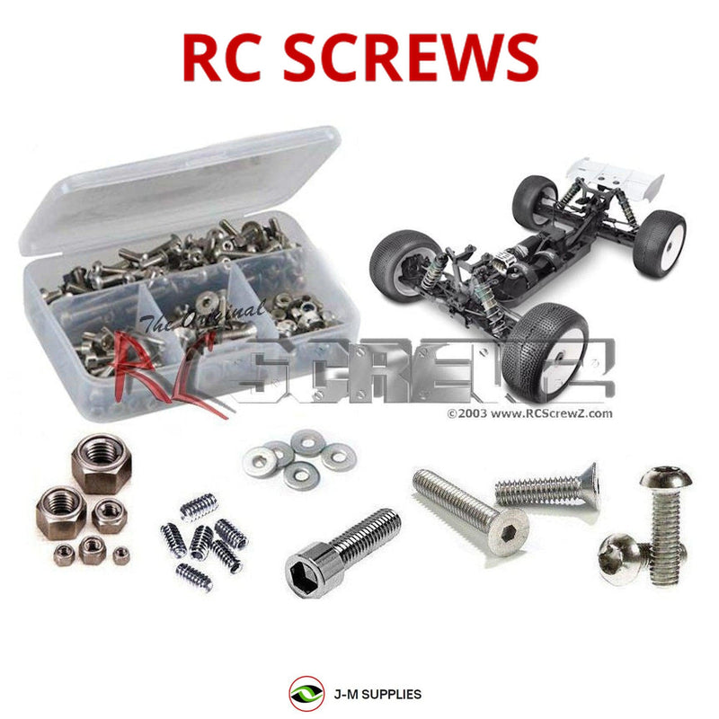 Representative image of an RCScrewZ stainless steel screw kit for Tekno NB48.3 1/8 Nitro 4WD Buggy (TKR5304); exact kit contents vary by RC model.
