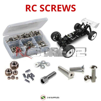 Representative image of an RCScrewZ stainless steel screw kit for Tekno EB48.3 1/8 Electric 4WD Buggy (TKR5005); exact kit contents vary by RC model.