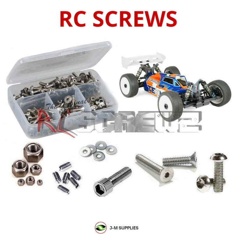 J-M SUPPLIES - RCScrewZ Stainless Steel Screw Kit tek019 for Tekno EB48 2.0 1/8 Buggy (TKR9000) | SET - 