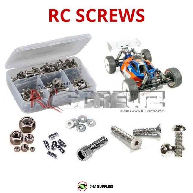 RCScrewZ Stainless Steel Screw Kit tek020 for Tekno RC NB48 2.0 1/8 Nitro 4WD Competition Buggy (#TKR9300) | SET