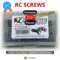 Representative image of an RCScrewZ stainless steel screw kit for Tekno ET410.2 1/10 Electric 4WD Truggy (TKR7202); exact kit contents vary by RC model.